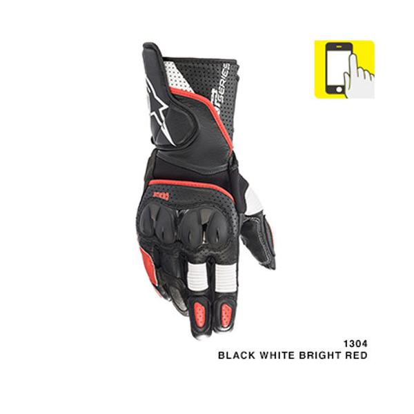Alpinestars ApCX^[Y SP-2 v3 GLOVE BLACK WHITE BRIGHT RED [VOO[u