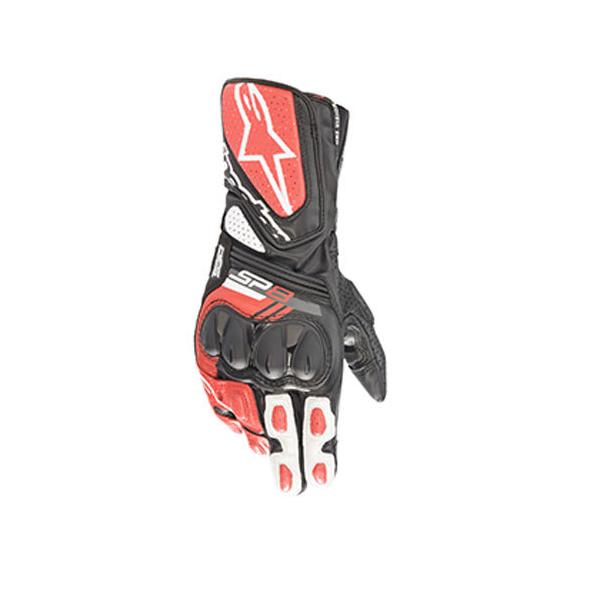 Alpinestars ApCX^[Y SP-8 v3 LEATHER GLOVE BLACK/WHITE/BRIGHT RED [VOO[u