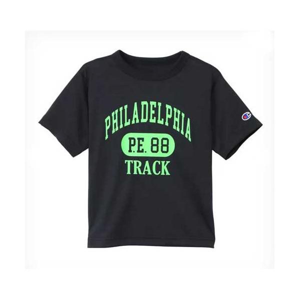 Champion チャンピオン CK-D310 キッズ ショートスリーブTシャツ オフブラック(055) 140サイズ