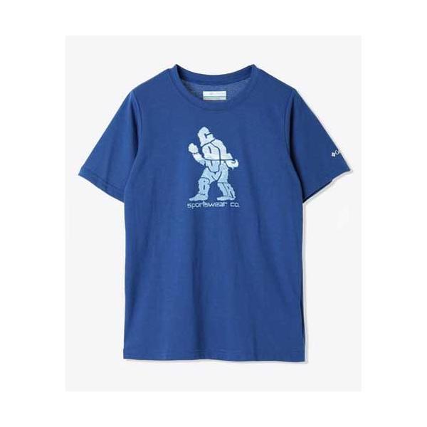Columbia コロンビア AB8893  ラプードルパスショートスリーブTシャツ マウンテンブルー/リビングレジェンド(438)