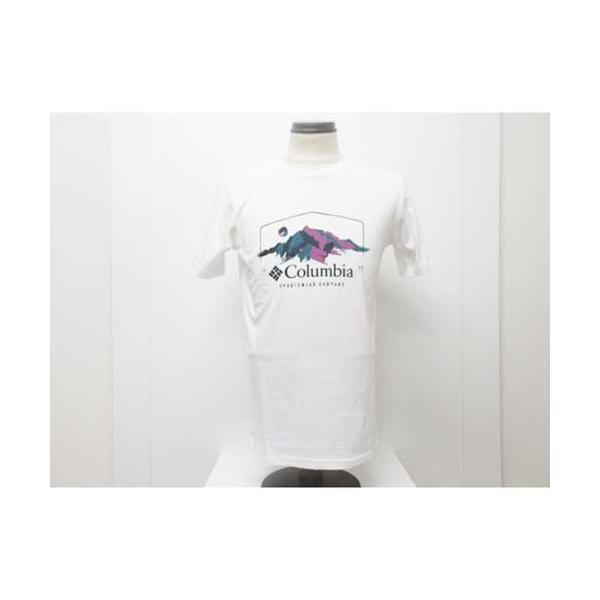 Columbia コロンビア AE2959 パスレイクグラフィック Tシャツ ホワイト/ブラッシュウイズネイチャー(109)