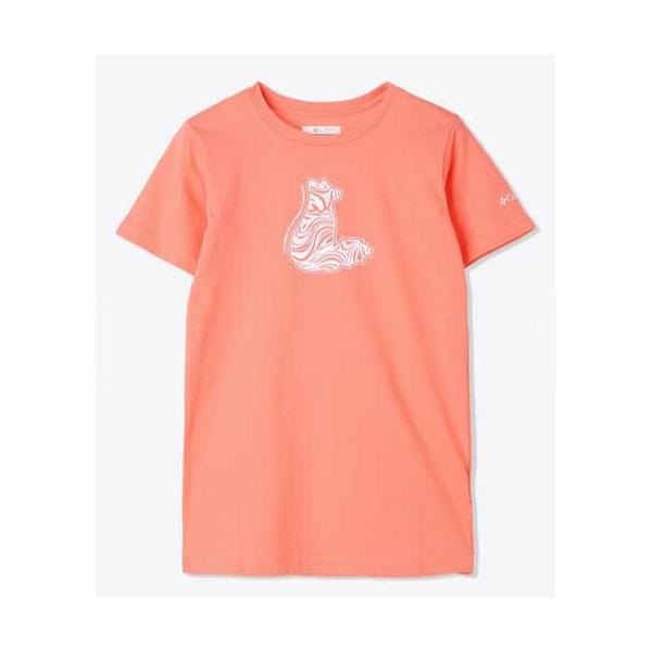 Columbia コロンビア AG4171  ミッションレイクショートスリーブグラフィックシャツ ホットコーラル/フォクシースワール(810)