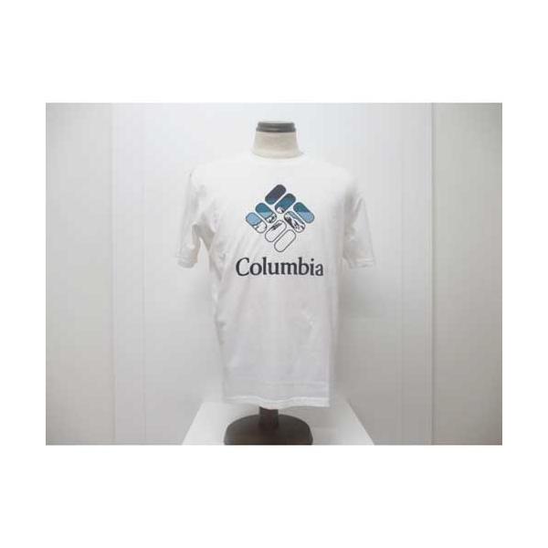 Columbia コロンビア AX0403 ラピッドリッジグラフィックTシャツ ホワイト/ヘブンリースタックトジェム(114)