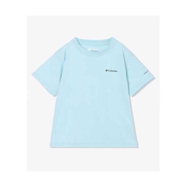 Columbia コロンビア PY1683 ユースコールドベイダッシュグラフィックSS Tシャツ マリーンライト/バックプリント(482)