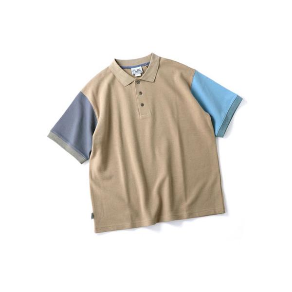 GYM MASTER ジムマスター G133785 8.0ozリップルボーダーポロ ベージュクレイジー