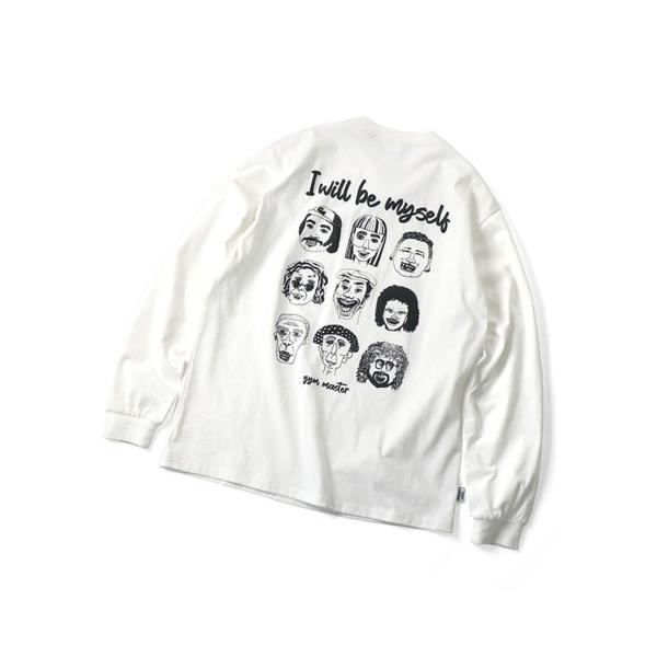GYM MASTER ジムマスター G221752 7.4oz be myself ロンTee ホワイト
