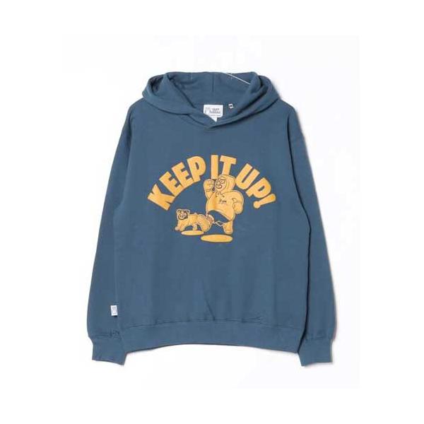 GYM MASTER ジムマスター G621788 10.3oz KEEP IT UPスウェットプルパーカー グレイッシュブルー(56)