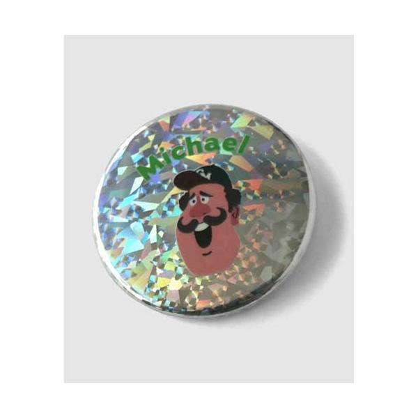 GYM MASTER ジムマスター G699691 ジムマスター缶バッジ 44mm LARGE Michael