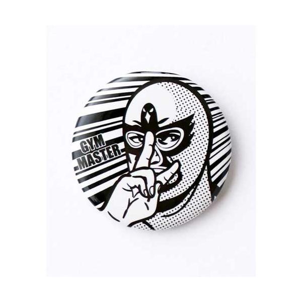 GYM MASTER ジムマスター G699691 ジムマスター缶バッジ 44mm LARGE ピース覆面レスラー