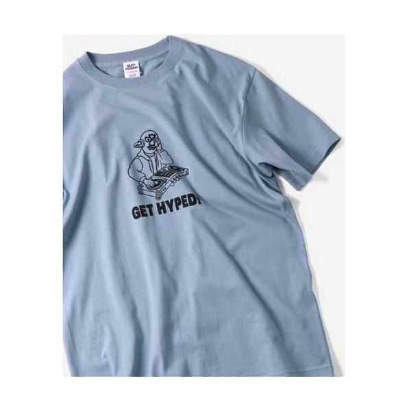 GYM MASTER ジムマスター G751770 5.6oz GET HYPED Tシャツ グレイッシュブルー(50) XLサイズ