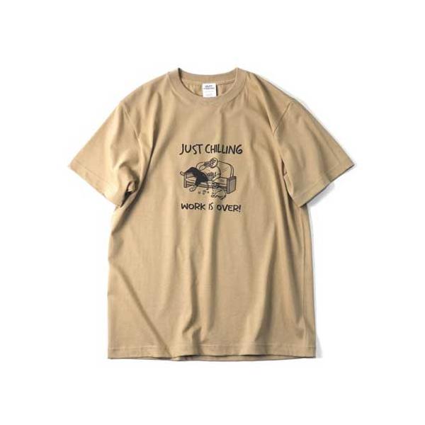 GYM MASTER ジムマスター G751771 5.6oz 5.6oz JUST CHILLING Tシャツ ベージュ(31) Mサイズ