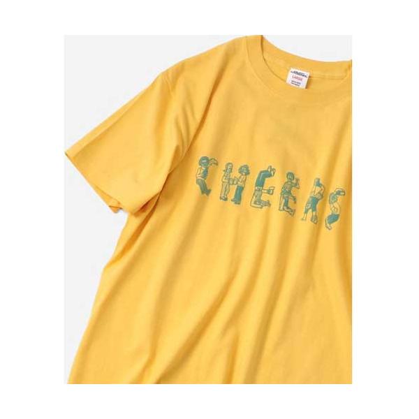 GYM MASTER ジムマスター G774772 5.6oz CHEERS Tシャツ イエロー(10) XLサイズ
