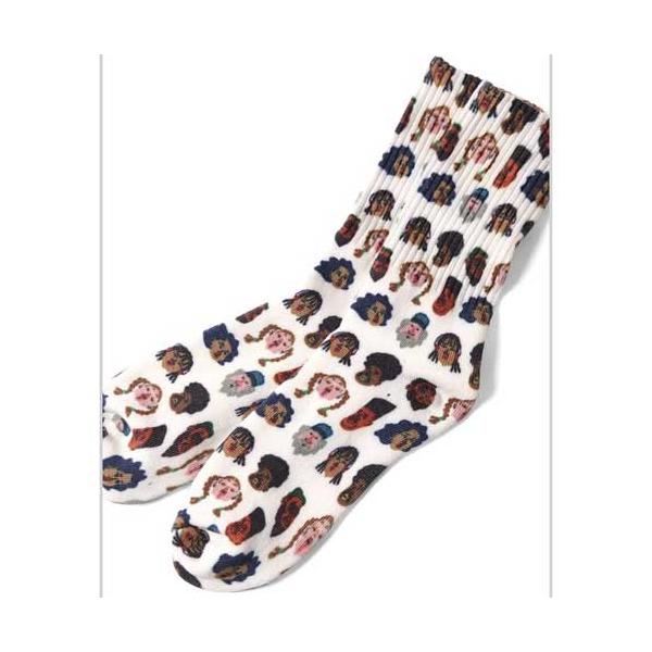 GYM MASTER ジムマスター G857329 ハッピーペイント クルーソックス love My Self(25)