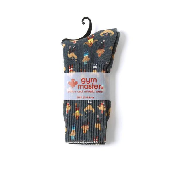 GYM MASTER ジムマスター G857329 ハッピーペイント クルーソックス ポージングレスラー(28)