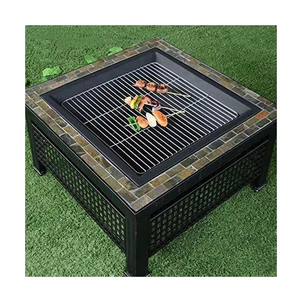 バーベキュー 焚火台 多人用 BBQ 庭 焚火台 家族用 大型 バーベキュー テーブル キャンプ 焚火台