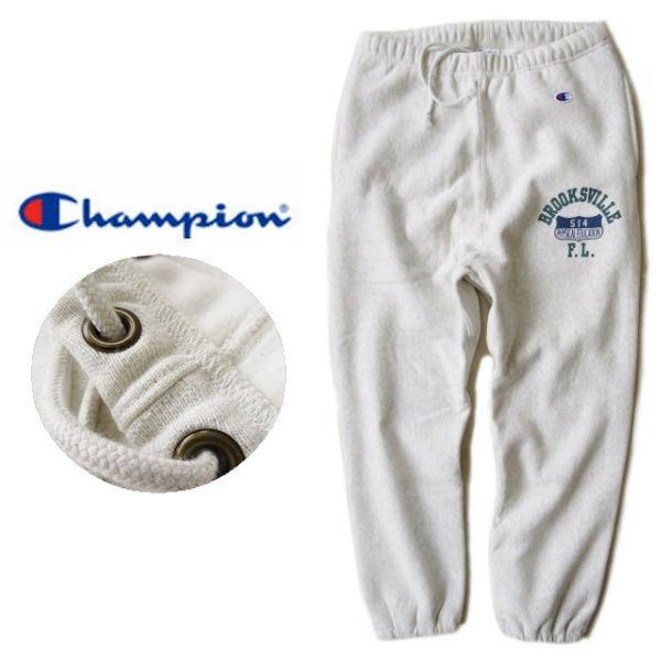 極美品激レア　champion 80s リバーススウェットパンツ　三段プリント 古着 80s USA製 Champion Reverse Weave ワンポイント リバース