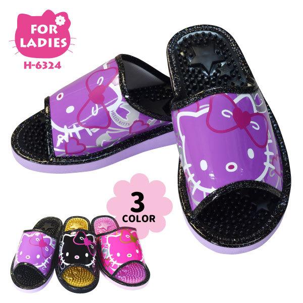 健康サンダル レディース Sanrio サンリオ ｈ 6324 スリッパ キャラクターサンダル かわいい ルームサンダル オフィス Hello Kitty 作業用品のファイト 通販 Yahoo ショッピング
