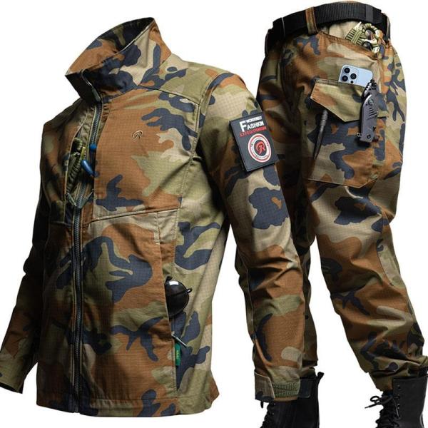 上下セット サバゲー 作業服 メンズ タクティカルパンツ ジャケット