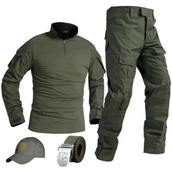 コンバットシャツ タクティカルパンツ メンズ 上下セット 長袖 半袖 サバゲー 作業着 戦闘服 ストレッチ 迷彩柄 通気速乾 アメカジ