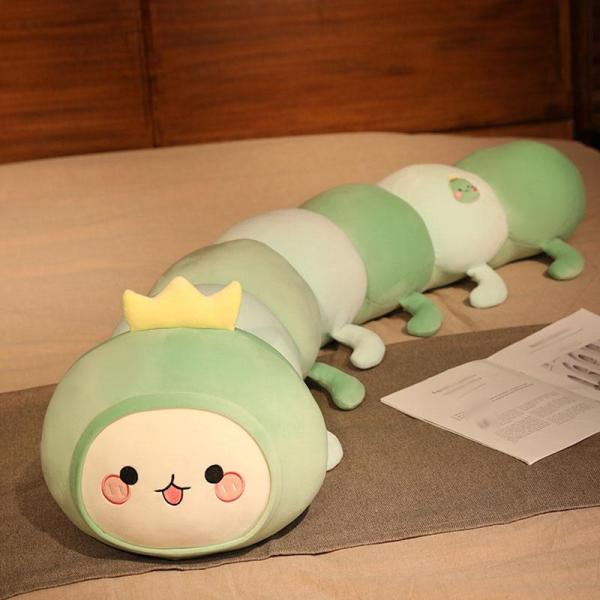 毛虫 ぬいぐるみ イモムシ 抱き枕 クッション 添い寝まくら 縫い包み 可愛い 柔らかい 癒しグッズ 動物 ロング枕 萌え萌え もちもち