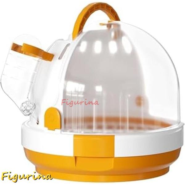 [Release date: August 1, 2024]通気設計-大きな通気穴と追加の噛みつき防止メッシュウィンドウで、新鮮な空気を確保しストレスを軽減します。小動物に最適な寸法-ハリネズミ、リス、オウム、ウサギ、フトアゴヒゲトカゲ、モ...