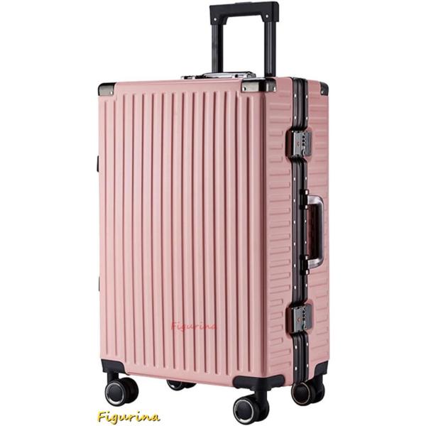 スーツケース キャリーケース 50L キャリーバッグ TSAロック搭載 アルミフレーム 超軽量 大型 耐衝撃 静音 ダブルキャスター 旅行