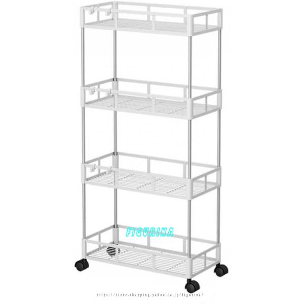 キッチンワゴン スリム キャスター付き 8枚目