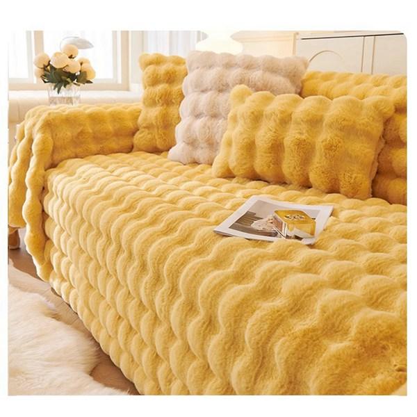 [Release date: January 23, 2024]【四季適用】肌触りで四季節も通用でき、防塵、キズ防止などの機能あり、マルチカバーでソファーをしかっりと保護できます。ペットの引っ掻き対策でも可能です。【柔らかい】フェイクラビッ...