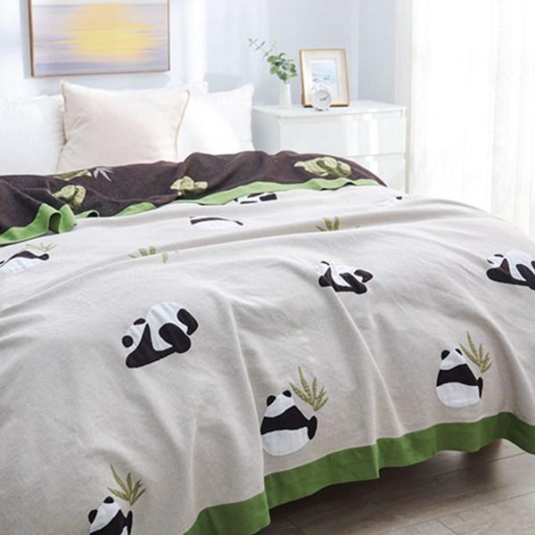 寝具3点セット シングル 150×200cm パンダ柄 可愛い パンダ柄 タオルケット ブランケット 可愛い 冷房対策 大判 寝具 布団