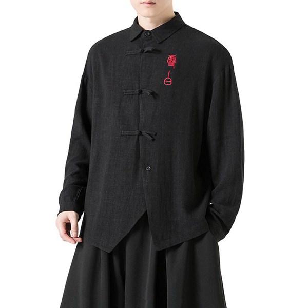 メンズ 唐装 長袖 チャイナ風 漢服 伝統服 大きいサイズ チャイナ