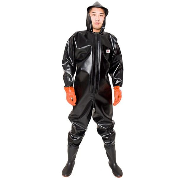 [Release date: December 28, 2023]【透湿素材】耐久性、グリップ力に優れたステンレスピン付チェストハイウェーダー。表面はテフロン撥水加工を施した裂けにくく耐久性に優れたリップストップナイロン生地を採用。【チャッ...