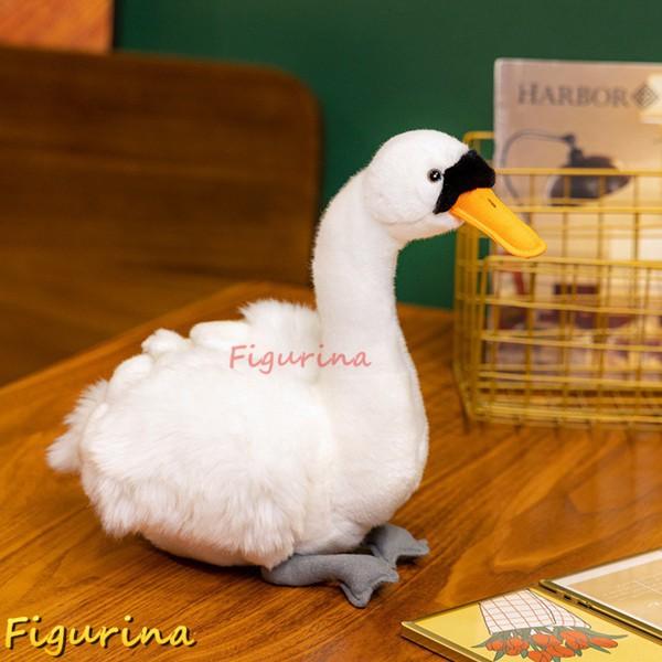 リアル縫いぐるみ 白鳥 スワン ぬいぐるみ 本物そっくり ブラック