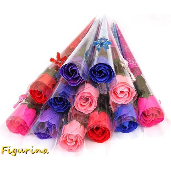 ソープフラワー 1輪 花束 バラ 造花 【15本セット 】フラワーソープ