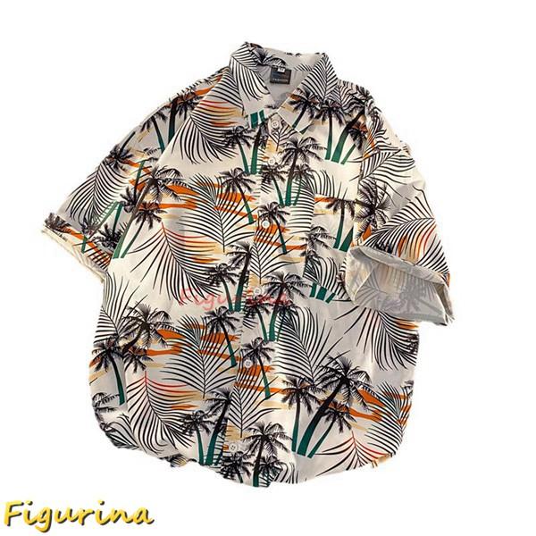 花柄シャツ メンズ アロハシャツ 南国 半袖 胸ポケット ファッション