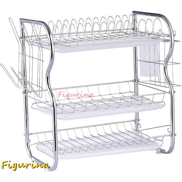 [Release date: July 3, 2024]サイズ詳細：40 * 45 * 25cmというコンパクトなサイズで、組み立ても簡単です。毎日の掃除に便利で、キッチンを清潔な状態に保ちます。高い硬度と耐久性：3層構造の食器排水ラックは...