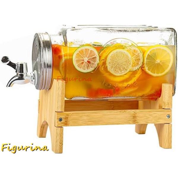 ドリンクサーバードリンクサーバー ガラス 大容量 3L/5L 冷水筒 密閉