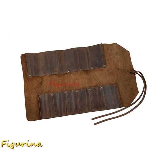 ツールロール ツールケース 工具バッグ レザー 工具いれ 多機能 レンチ