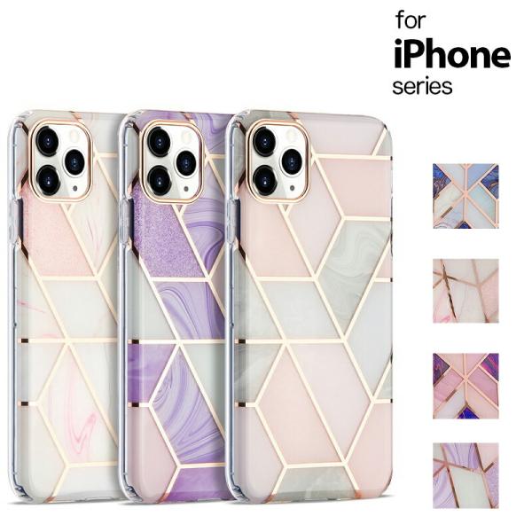 大理石 iPhone13 ケース iphone12 メッキ iphone11ケース iphone13 mini ケース  SE2 ケース クリア フラワー 花柄 TPU ケース 7 8 ケiphoneケース 耐衝撃
