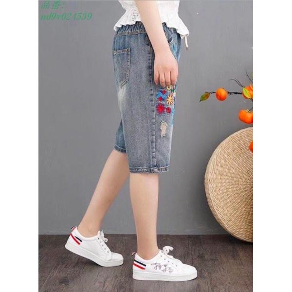 デニムハーフパンツ レディース半ズボン 五分丈デニムパンツ ジーパン ショートパンツ ジーンズ夏カジュアルパンツ花柄刺繍ボトムス5分丈ズボン Buyee Buyee Japanese Proxy Service Buy From Japan Bot Online
