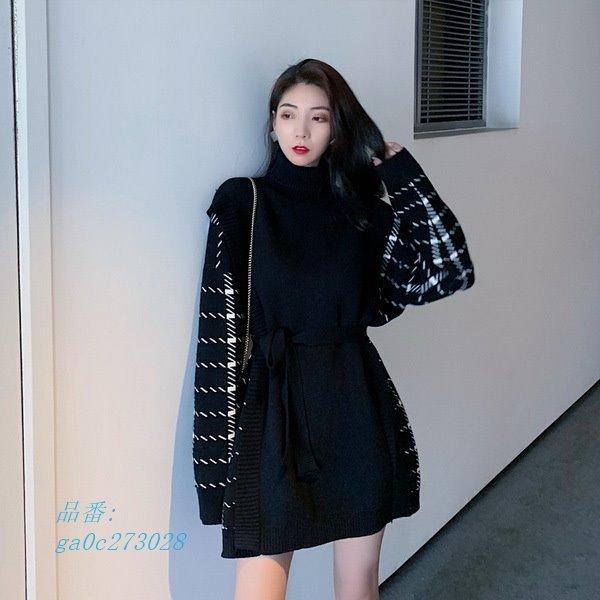 ニットベストレディース ニットワンピ セーターニット ワンピース ニットベスト韓国 ニットワンピタイト 長袖 ロングドレス チェック柄 秋冬 通勤通学 Ga0c フィホーネ 通販 Yahoo ショッピング