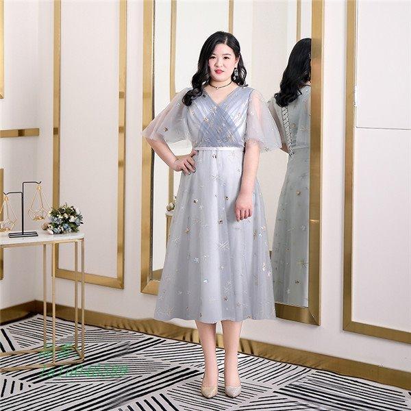 ロングドレス パーティードレス ミモレ丈 ロング丈 Vネック 成人式 レディース 二次会 グレー 演奏会 ピアノ発表会 ワンピース 結婚式 La1u0465 フィホーネ 通販 Yahoo ショッピング