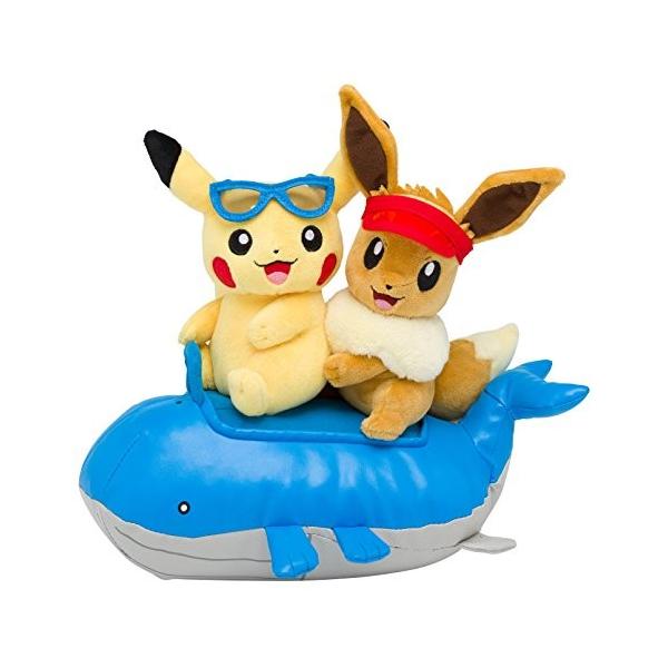 ポケモンセンターオリジナル ぬいぐるみ シーズンピカチュウamp イーブイ アウトレット品 夏