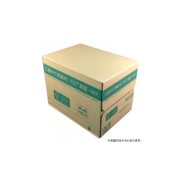 オストリッチダイヤ 三菱PPC用紙 RE FSC認証-MX A4 500枚包5冊入1箱 フ-071R