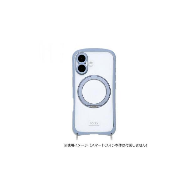 i.Color+ iPhone17専用背面型ケース Sky Blue/スカイブルー iP25-61-ICMG02