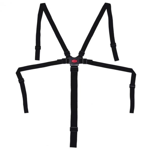 チェアベルト ベビーカーベルト 5点式 ベビーカーベルト 安全固定ベルト 赤ちゃん食事用補助ベルト ストラップ ハーネス 赤ちゃん・子供椅子・乳母車・ベビーカー 調節可能しっかり固定できる固定ベルト 腰ベルト、股ベルトと肩ベルトの5点式ベル...