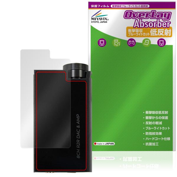 iBasso Audio DC-Tonfa 保護フィルム OverLay Absorber 低反射 for アイバッソ eイヤホンコラボDAC 衝撃吸収 ブルーライトカット 抗菌