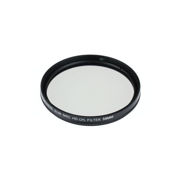 ・ガラスや水面の反射を取り除くMRC-CPL(サーキュラー偏光)レンズフィルターです。・マルチコート(反射防止コートが施されており、また撥水コート＆防汚コートで水滴や 汚れが付きにくく付いても拭き取りやすい。・黒い薄枠設計でワイドレンズでも...