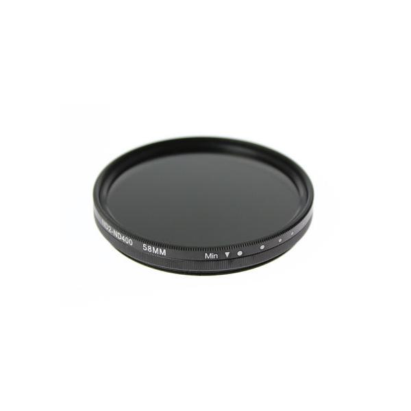 【互換品】 Panasonic LUMIX DC-G99H 標準ズームレンズキット用 可変ND(ND2〜ND400) フィルター 58mm