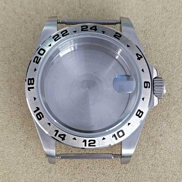 スポーツウォッチ用スチールケース 直径39mm サファイアクリスタル