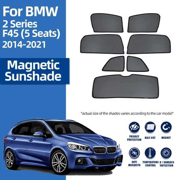 Bmw 2 シリーズ F45 2013-2021 218i 220i 車のサンシェードバイザーフロントフロントガラスカーテンリアサイドベビーウィンドウサンシェー